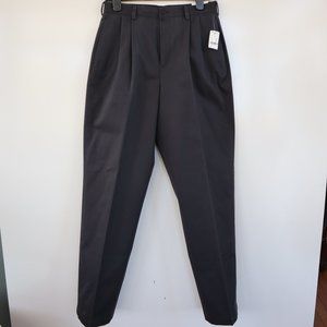 BROOKS BROTHERS Pleated Wrinkle Free Chinos Size 20 Dark Blue